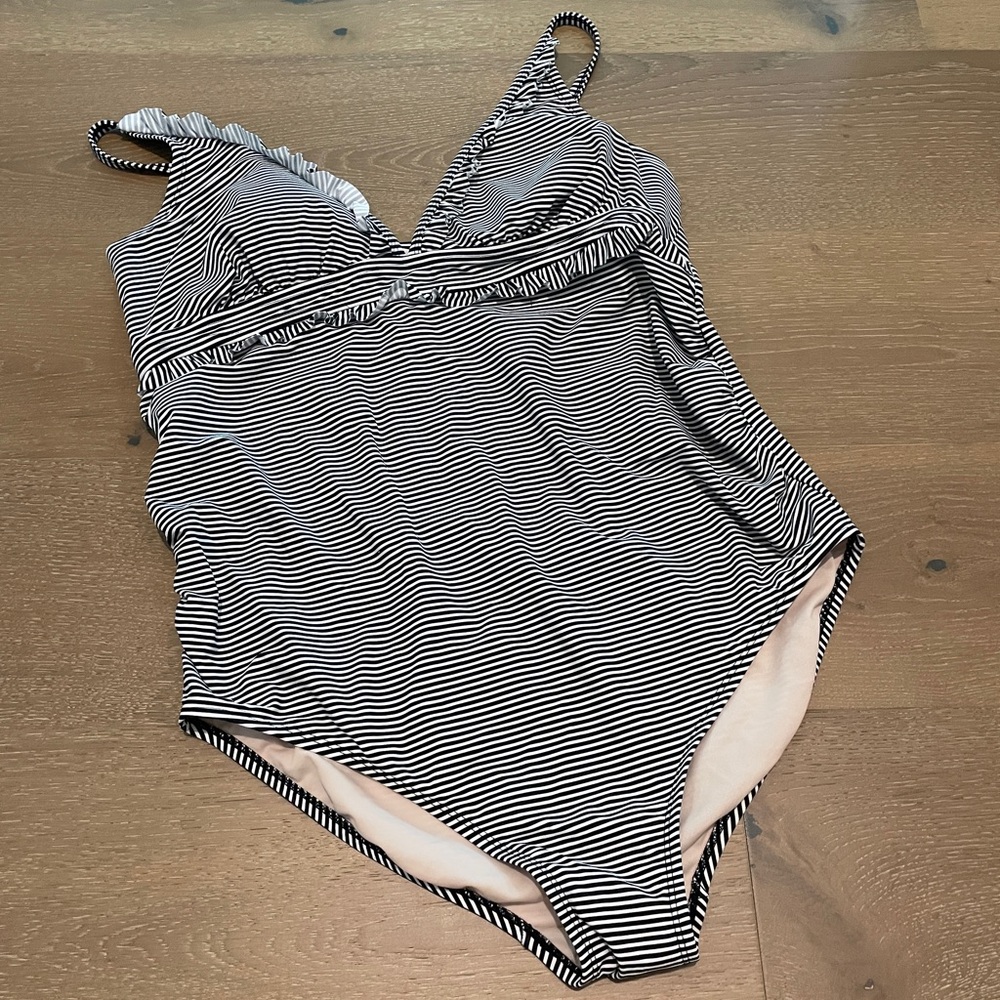 Maternity swimsuit.